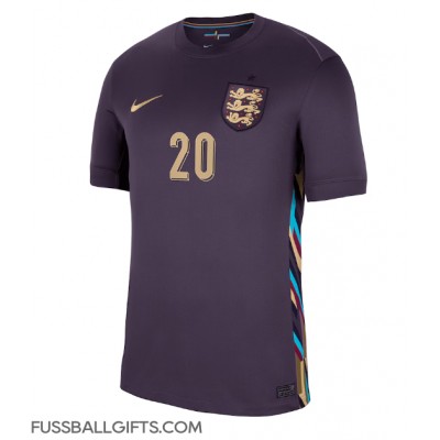 England Jarrod Bowen #20 Fußballbekleidung Auswärtstrikot EM 2024 Kurzarm England Jarrod Bowen #20 Fußballbekleidung Auswärtstrikot EM 2024 Kurzarm